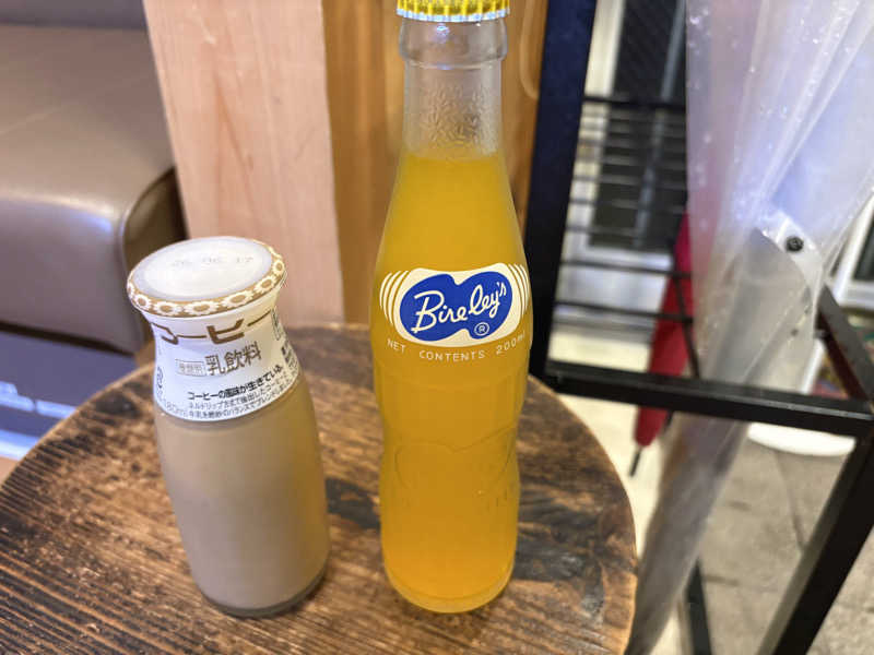 コーヒー牛乳&オレンジエード