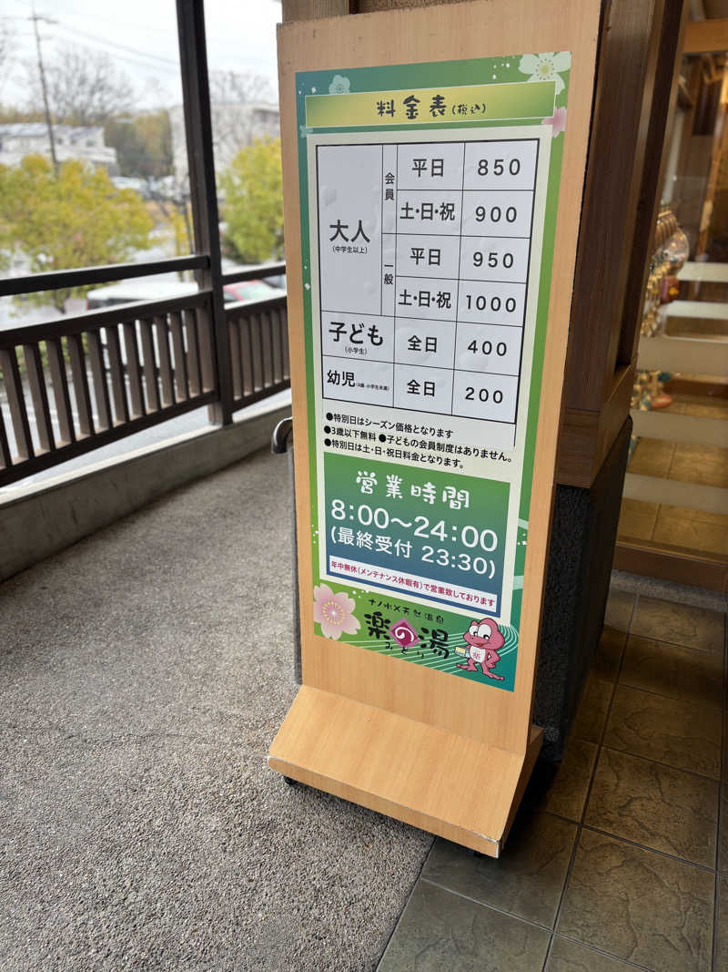幸運先生さんのみどり楽の湯のサ活写真