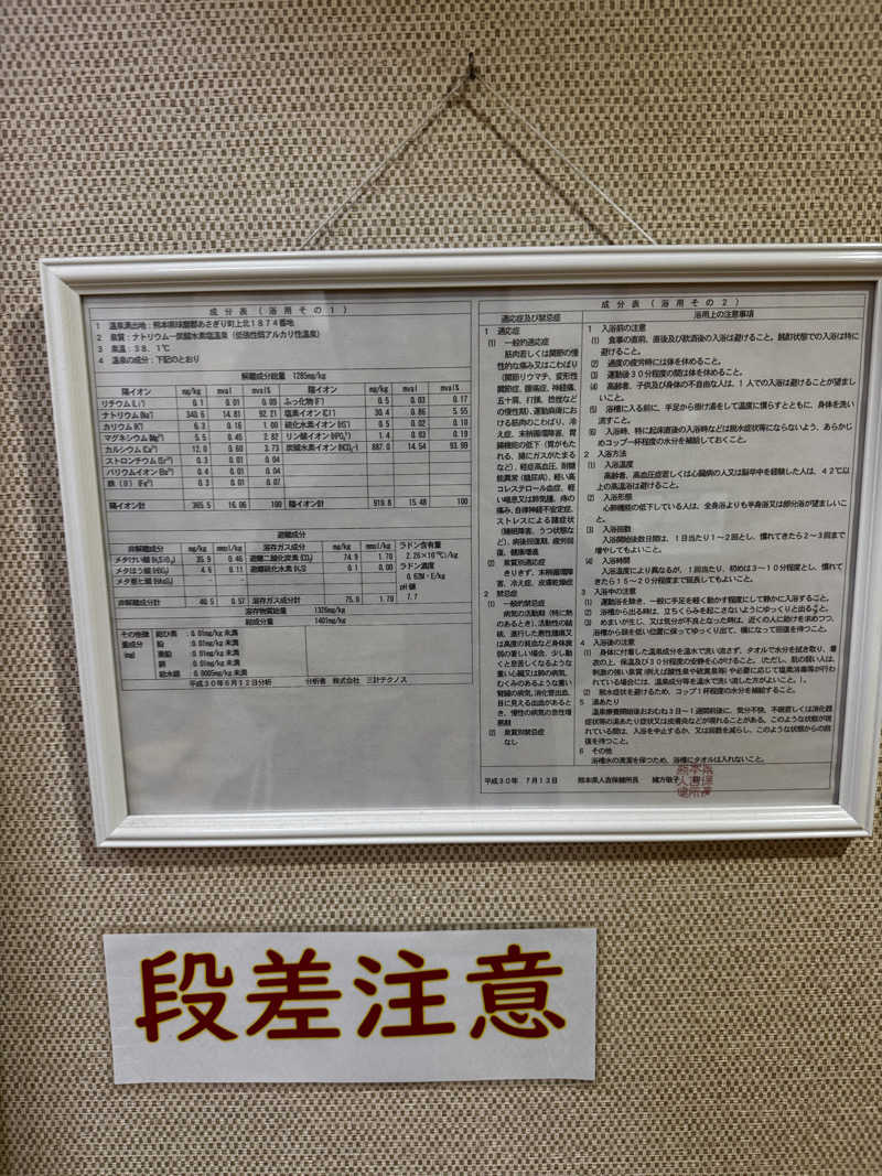 Jenovaさんのあさぎり町ヘルシーランド薬師温泉のサ活写真