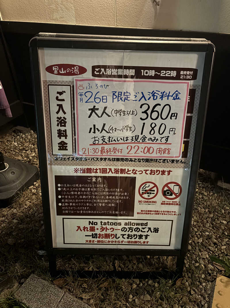 鵜沼のサウナーさんの里山の湯のサ活写真