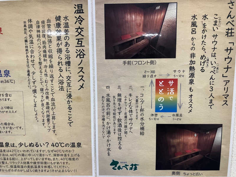 スナオナサウナさんの三瓶温泉 国民宿舎 さんべ荘のサ活写真