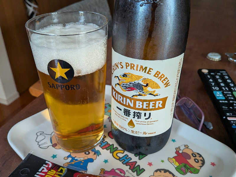 自宅飲み。一番搾り