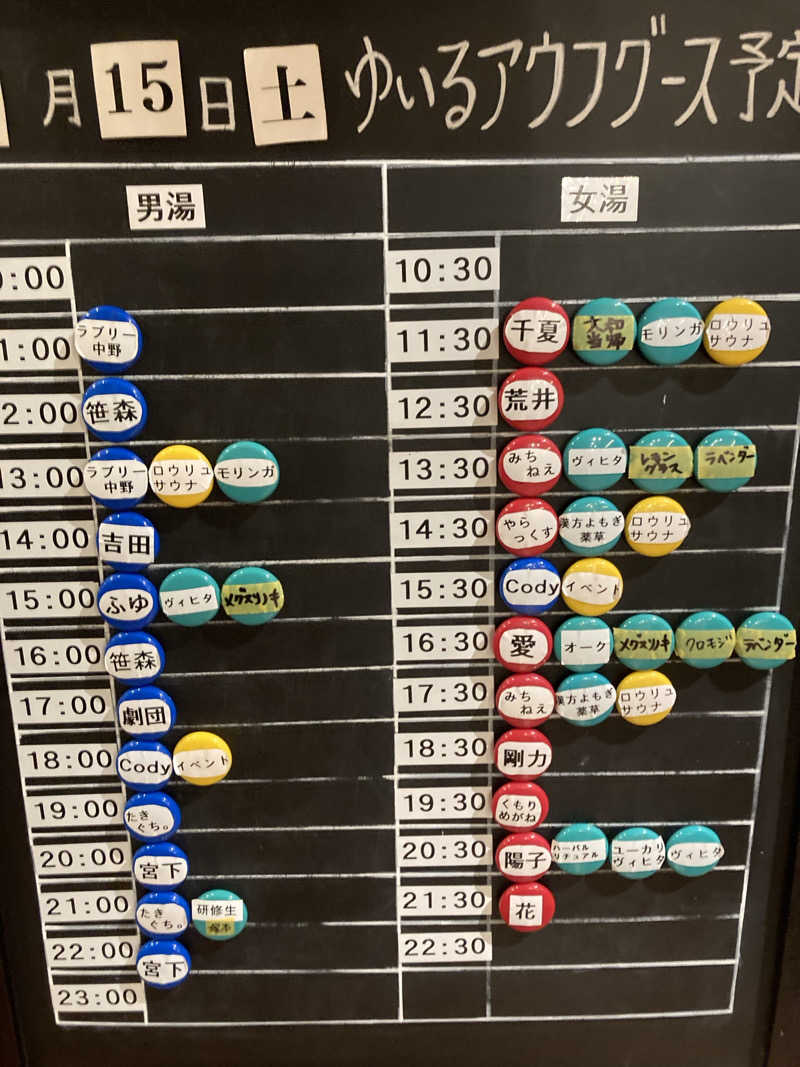 tanu＠125さんの朝日湯源泉ゆいるのサ活写真
