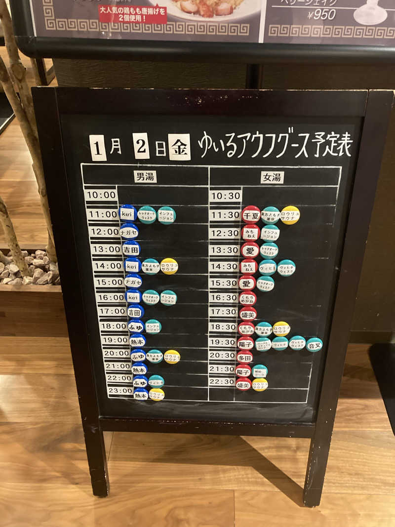 tanu＠125さんの朝日湯源泉ゆいるのサ活写真