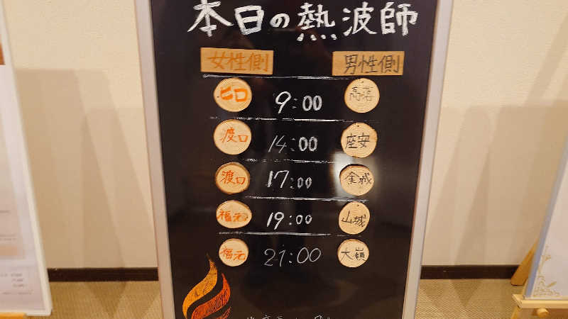蹴球スコールさんの琉球温泉 龍神の湯のサ活写真