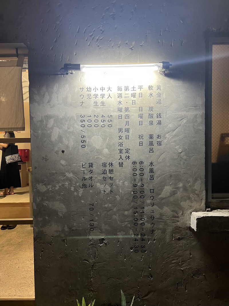 maさんの黄金湯のサ活写真