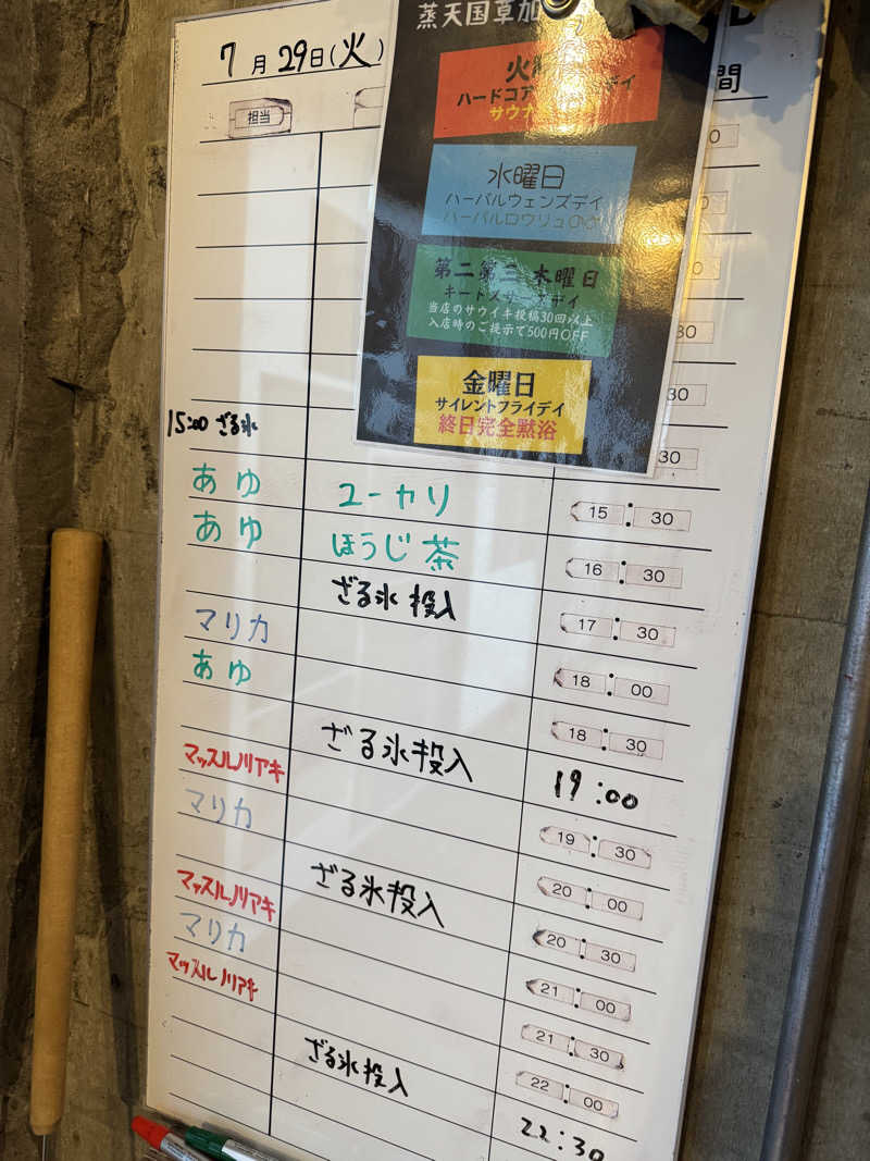 すたんさんのサウナヘヴン草加のサ活写真
