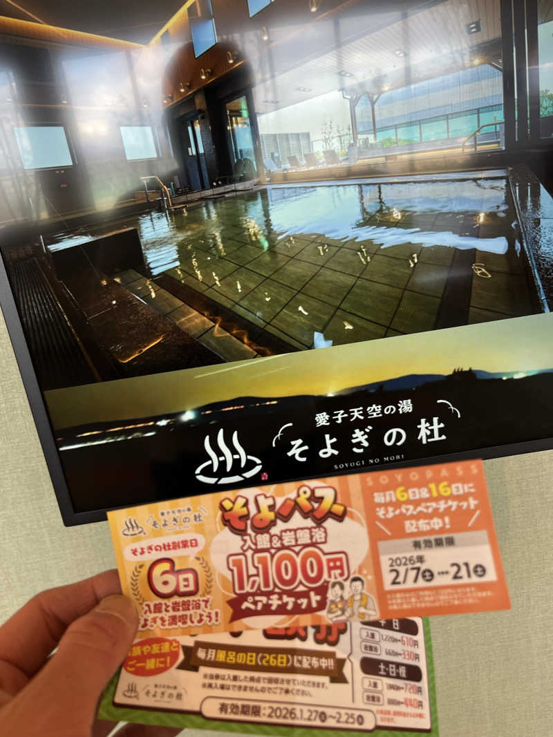 灼熱のタテアナさんの愛子天空の湯 そよぎの杜のサ活写真