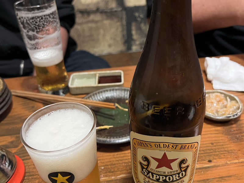 赤星の瓶ビール