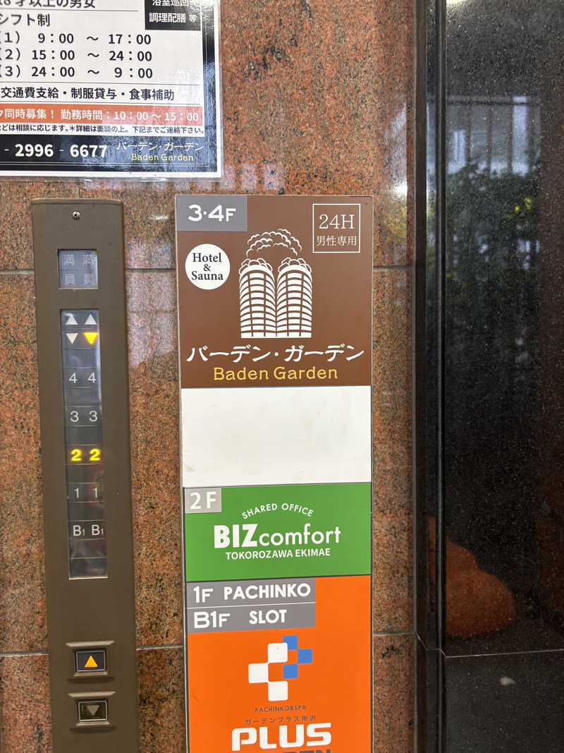 少食くんさんのバーデンガーデン(旧:ザ ベッドアンドスパ 所沢)のサ活写真