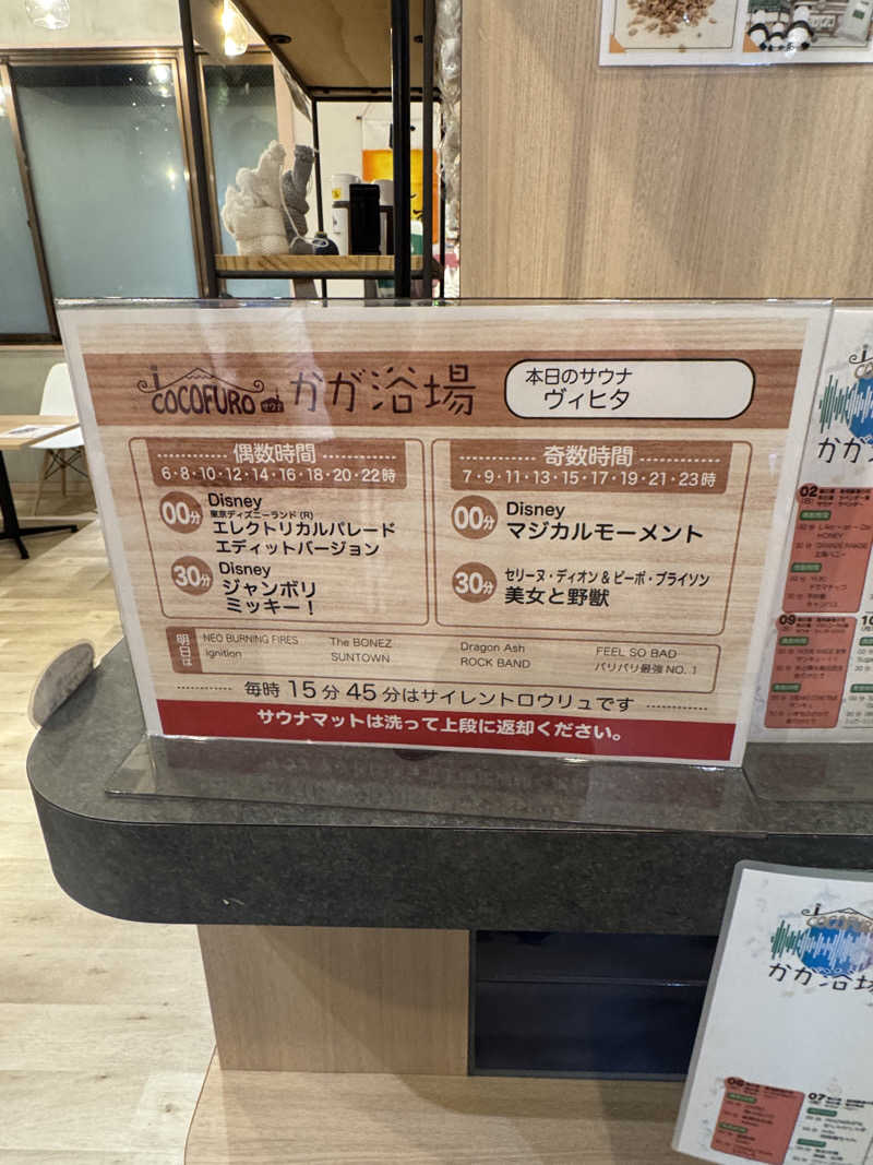 ととのったーさんのCOCOFURO かが浴場のサ活写真