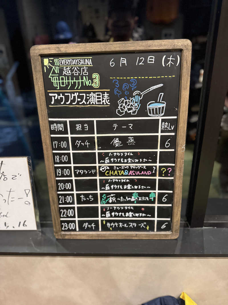 ととのったーさんの毎日サウナ 越谷店のサ活写真