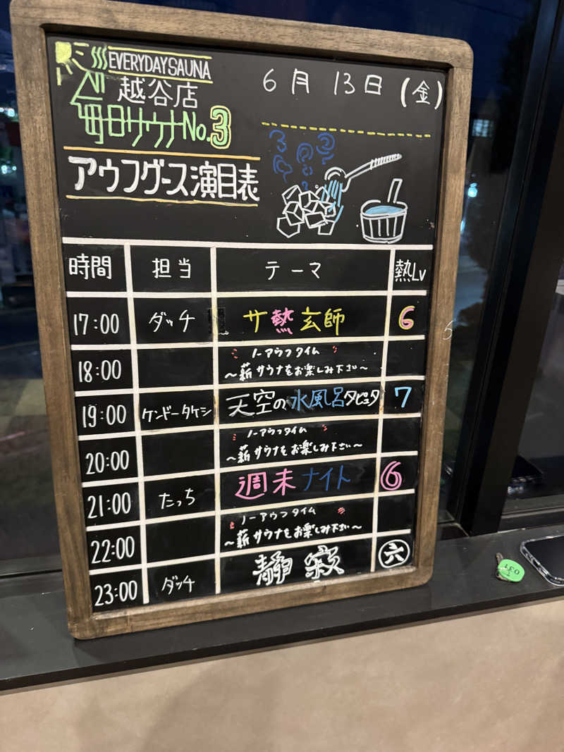 よんぴょさんの毎日サウナ 越谷店のサ活写真