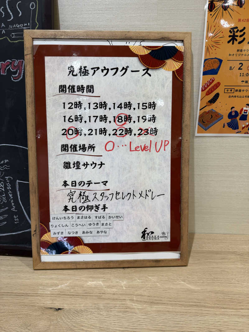 ととのったーさんの朝霞サウナ 和(なごみ)のサ活写真