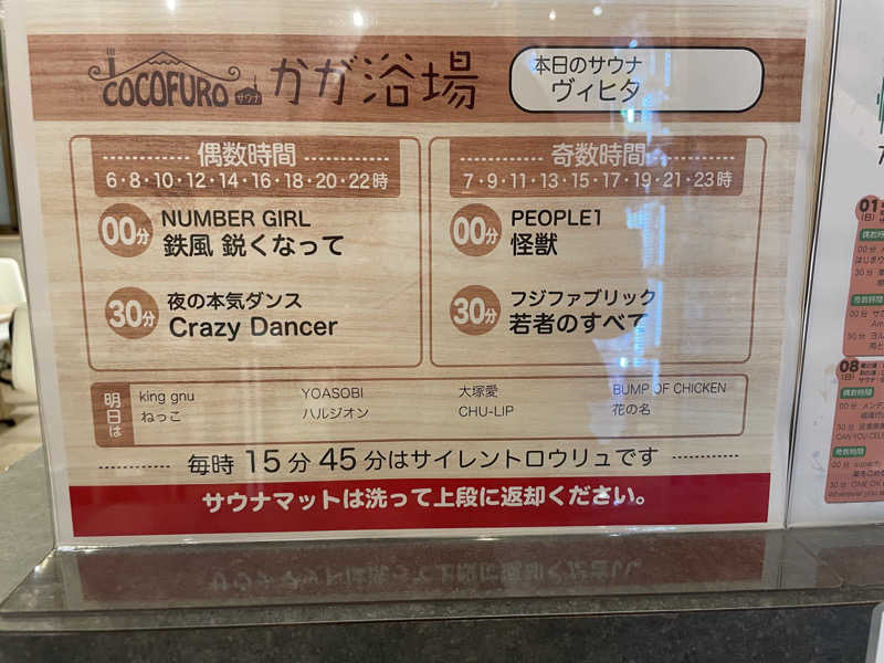 ジーニーさん🧞‍♂️さんのCOCOFURO かが浴場のサ活写真