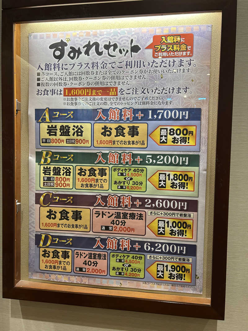 松岡晃さんの彩都天然温泉すみれの湯のサ活写真