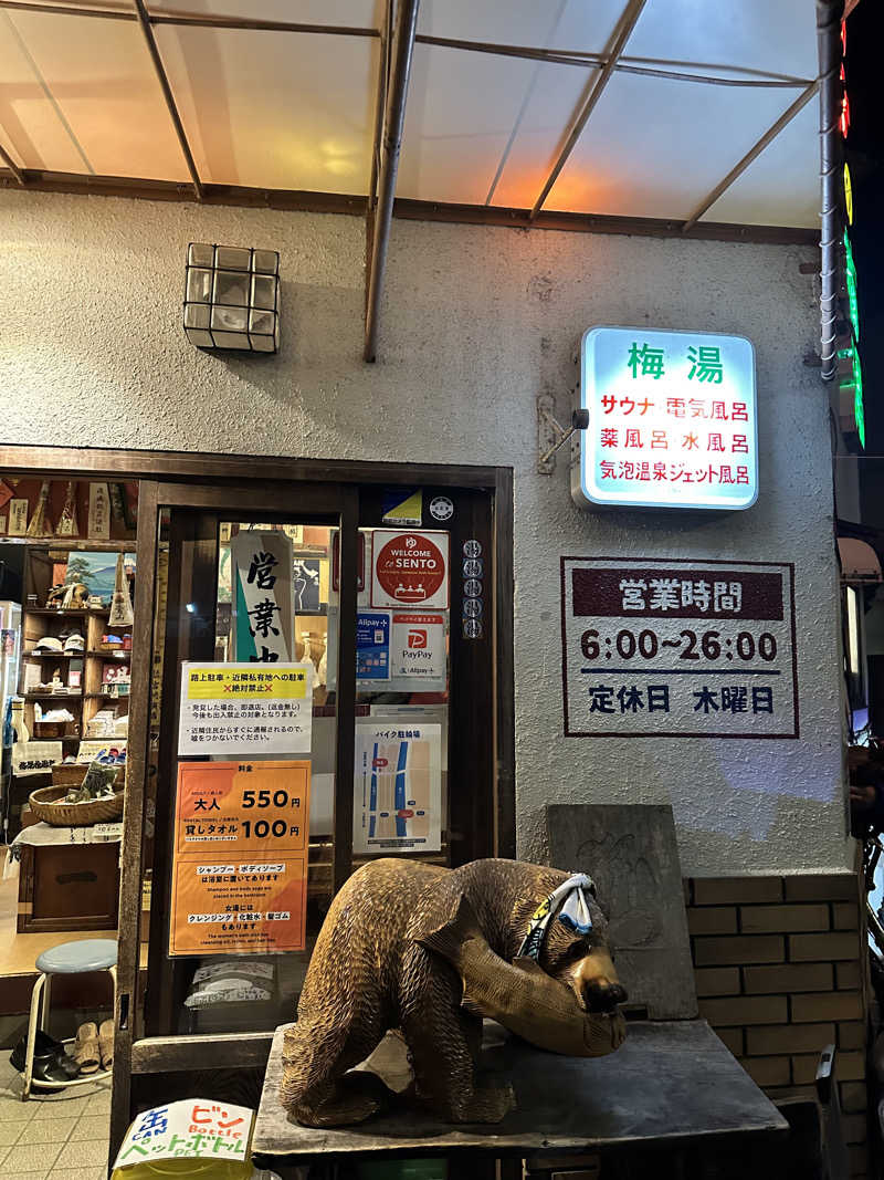 ゆうみさんのサウナの梅湯のサ活写真