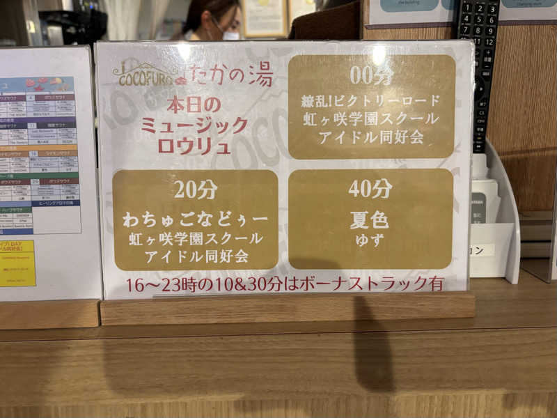 るさんのCOCOFURO たかの湯のサ活写真