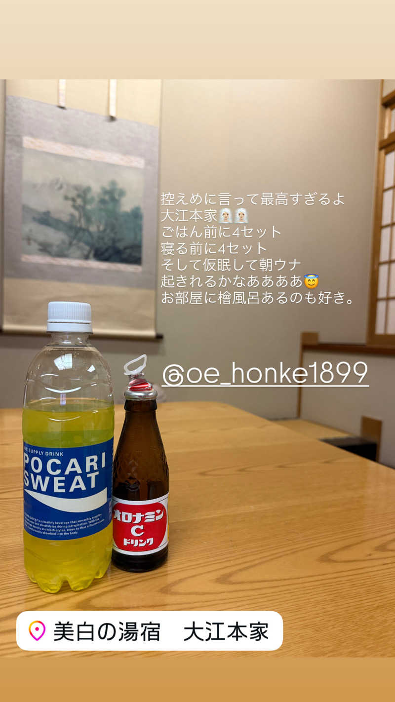 な ぎさんの美白の湯宿 大江本家のサ活写真