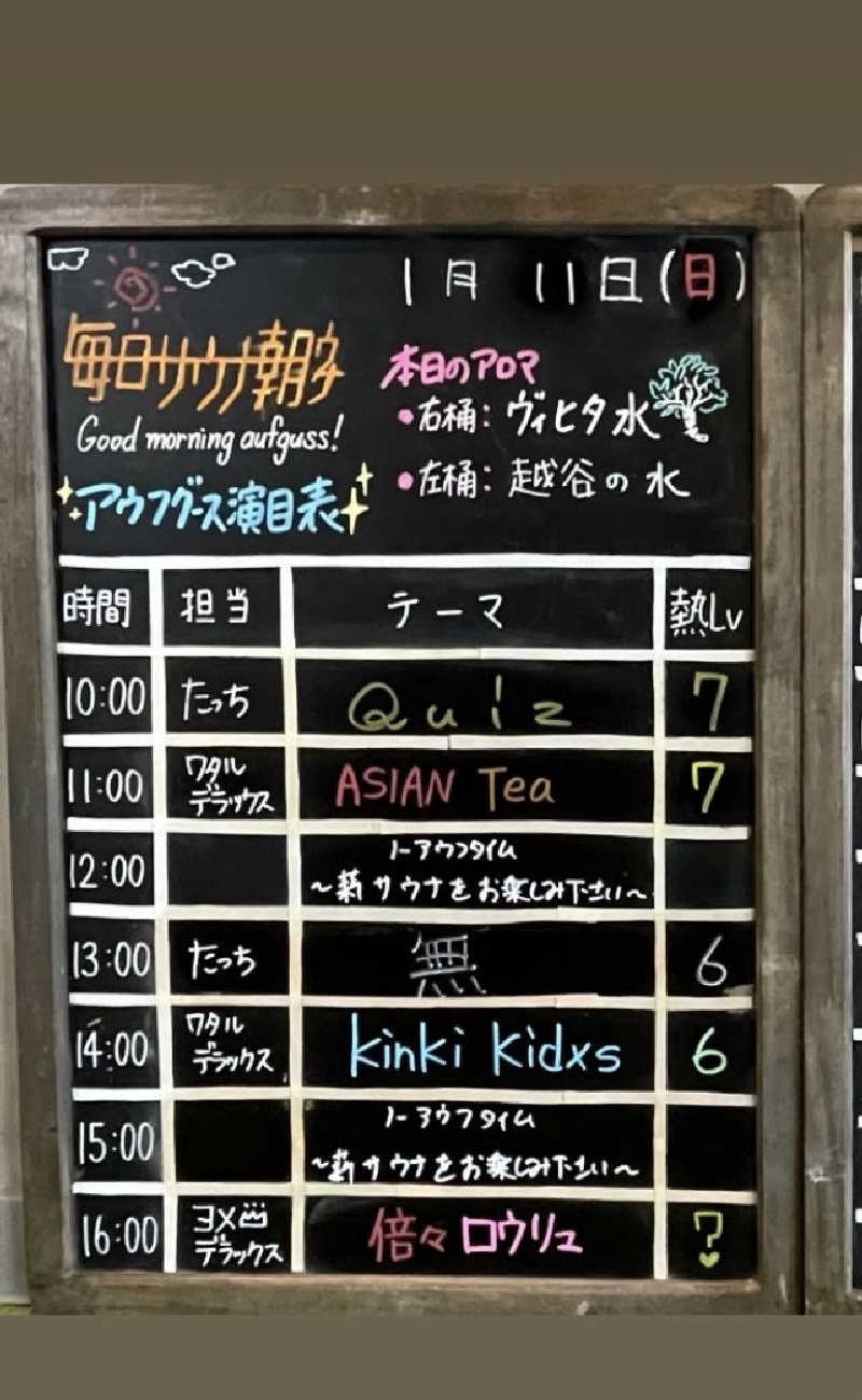 ちぇむさんの毎日サウナ 越谷店のサ活写真