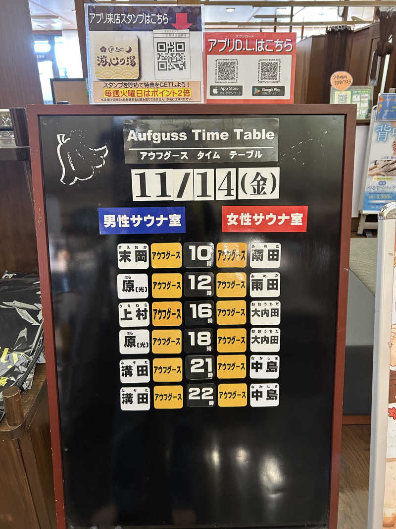 アユフグースさんの源泉掛け流し温泉久留米 游心の湯のサ活写真