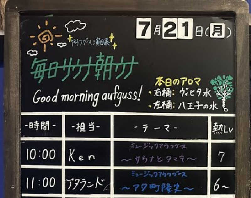 ｳﾗｹﾝさんの毎日サウナ 八王子店のサ活写真