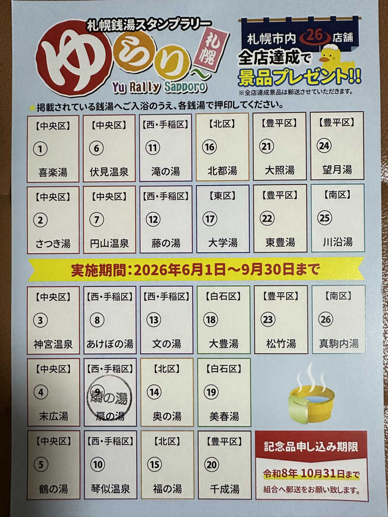 ニパ男(あと1分)さんの扇の湯のサ活写真