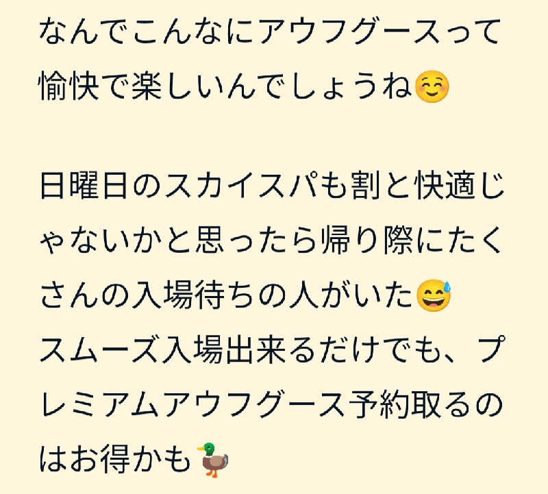 のぶさんのスカイスパYOKOHAMAのサ活写真