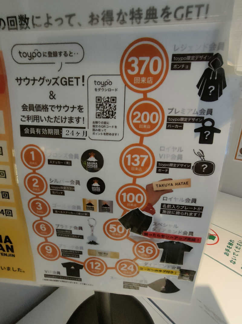 のぶさんのサウナヨーガン福岡天神のサ活写真