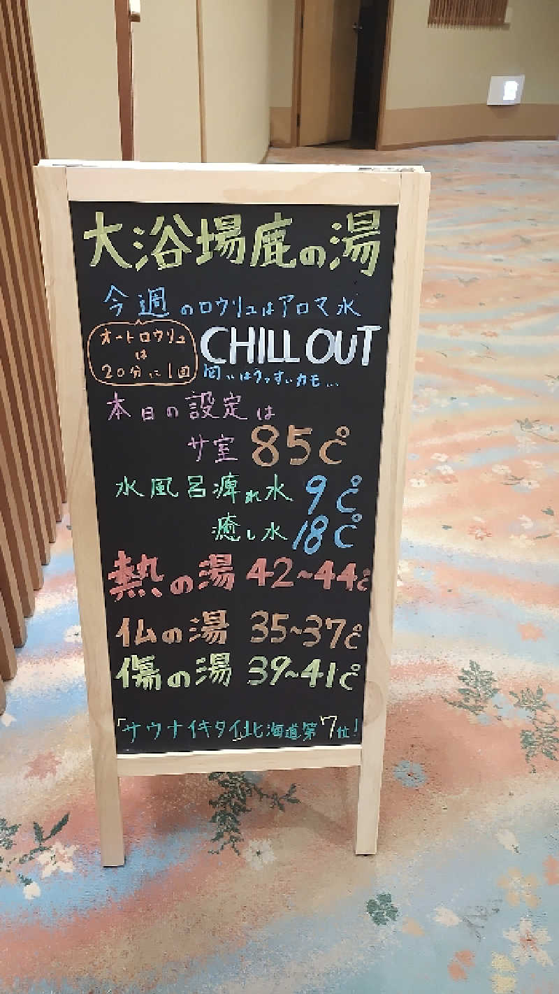 ぁっιさんの定山渓 鹿の湯のサ活写真