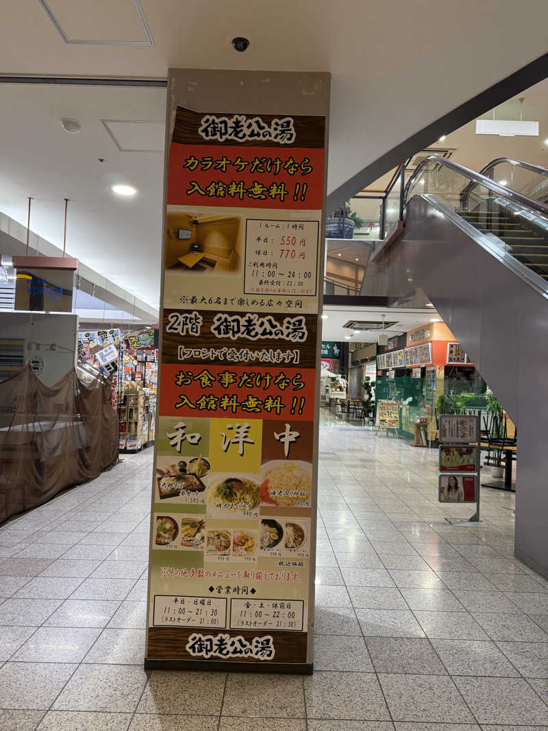 北関 kitakan &momongerさんの御老公の湯 境店のサ活写真