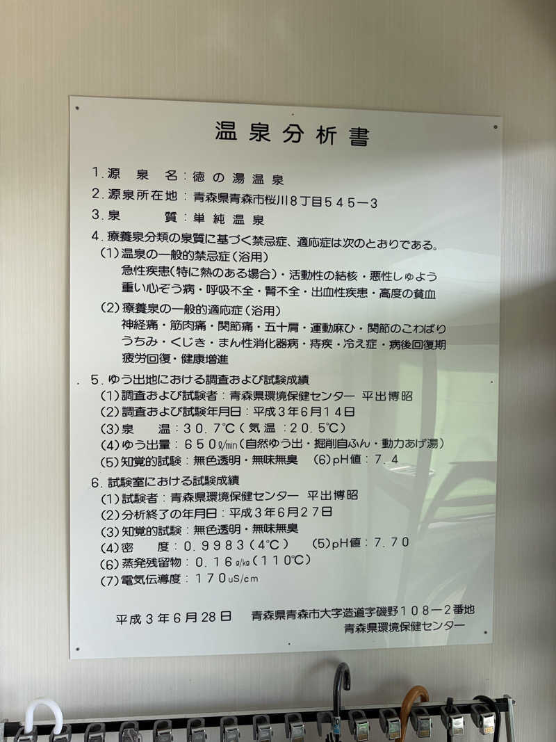 らちょ♨️さんの徳の湯温泉のサ活写真