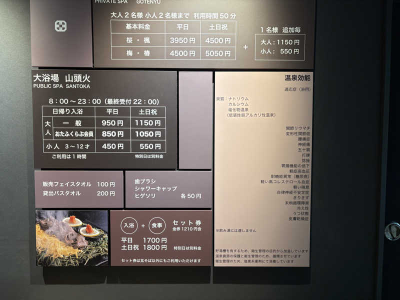 soraとかず3さんの川棚グランドホテル お多福のサ活写真