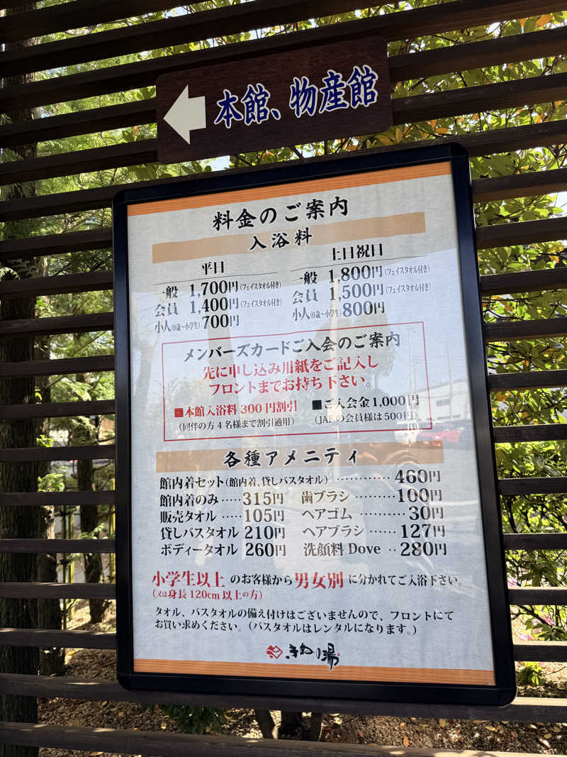 ウィールさんの天然温泉きぬの湯のサ活写真