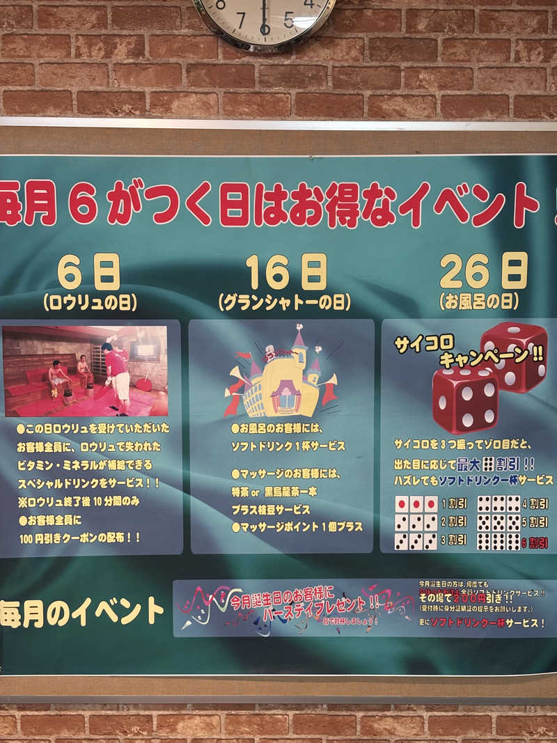 わわわさんのサウナグランシャトーのサ活写真