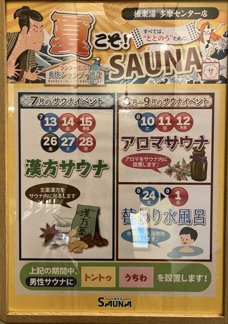 ひげやまさんの極楽湯 多摩センター店のサ活写真