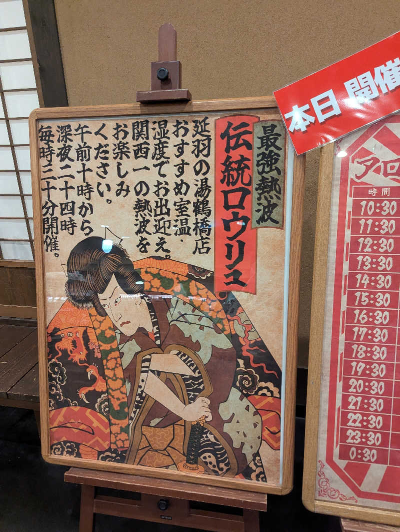 サウナー♨️しんちゃん👓さんの天然温泉 延羽の湯 鶴橋店のサ活写真