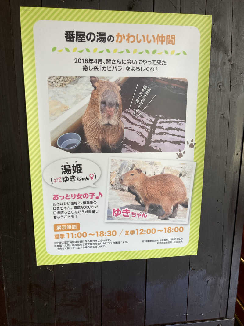 山うさぎさんの石狩天然温泉 番屋の湯のサ活写真