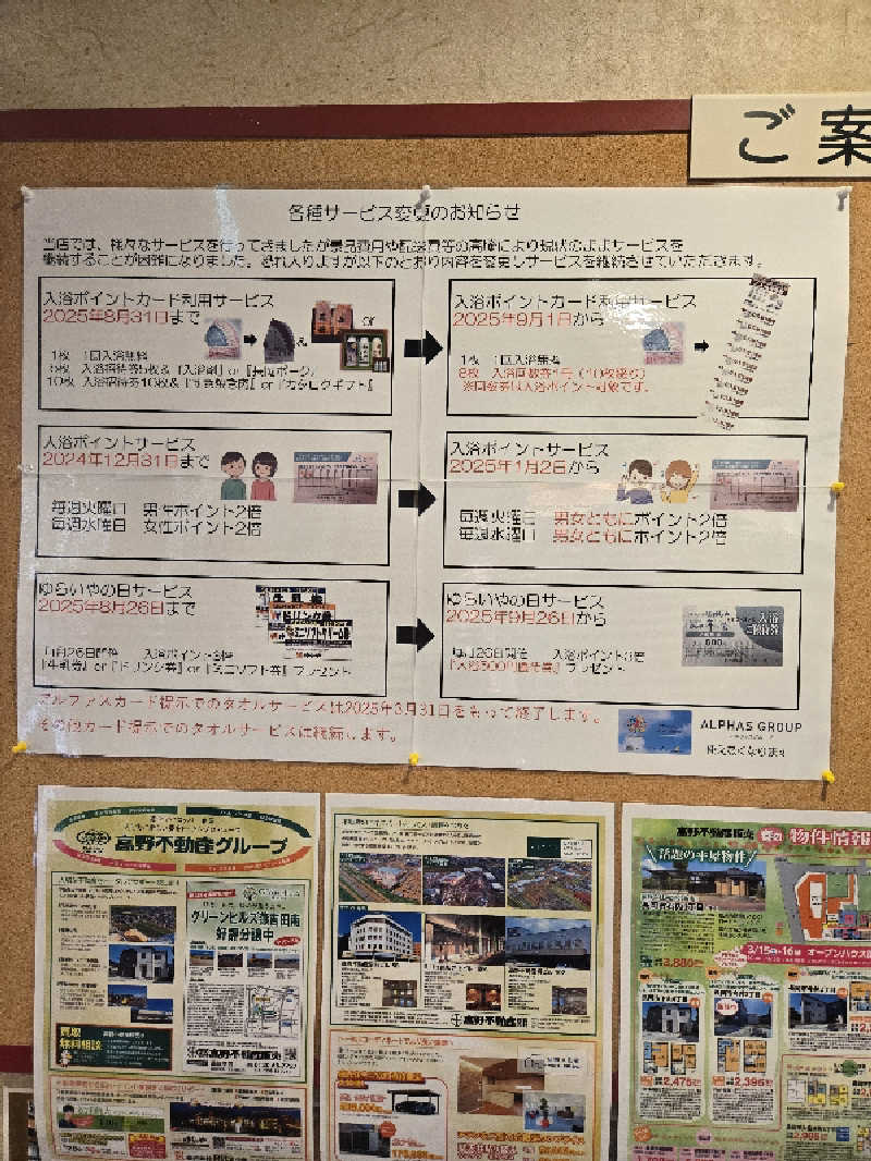 タンセさんのスーパー銭湯 越後長岡ゆらいやのサ活写真