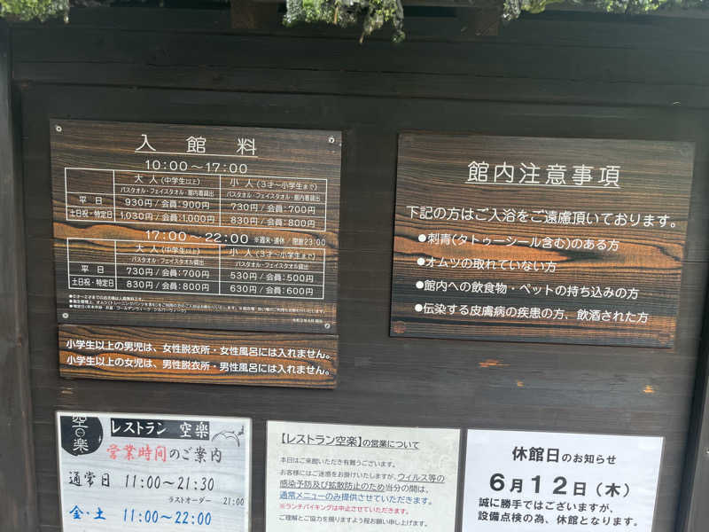 ろぴおさんの天然自家源泉 星音の湯のサ活写真