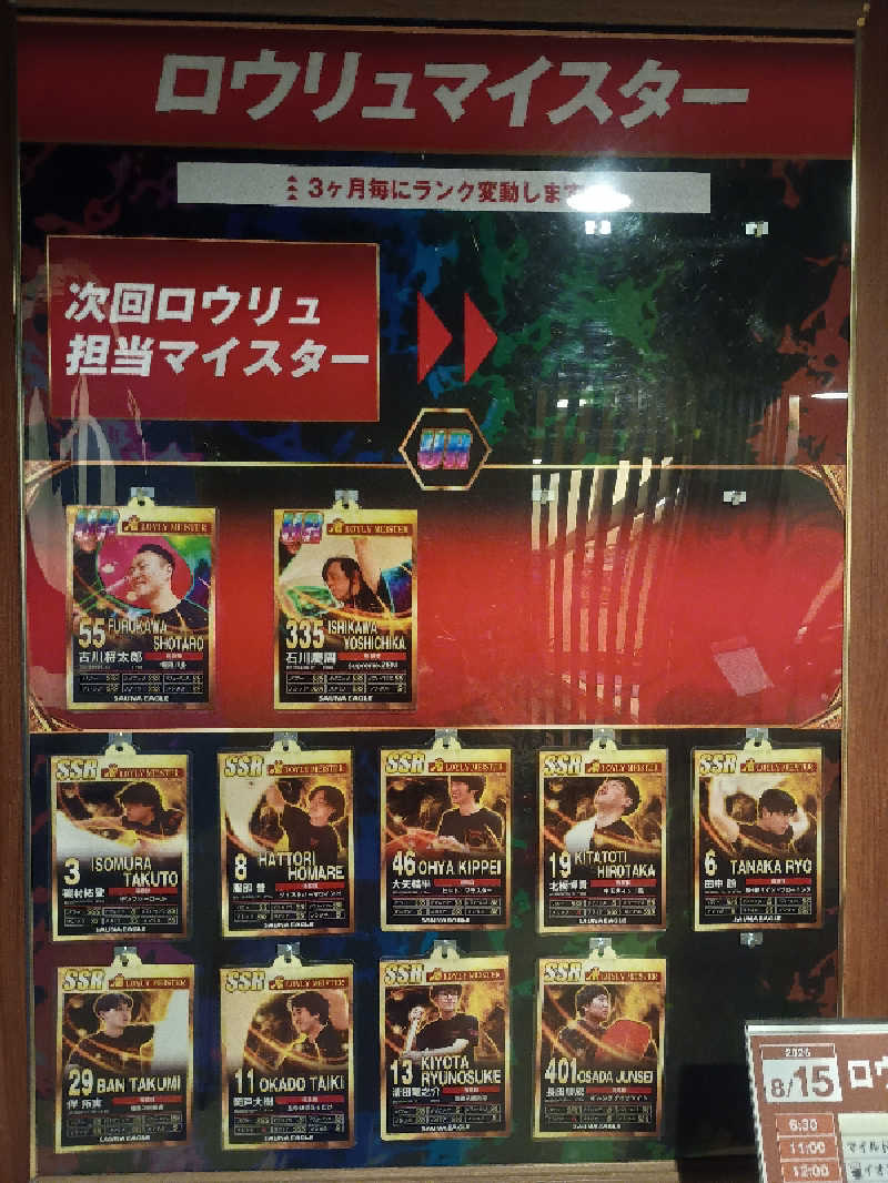 亀仙人さんのサウナイーグルのサ活写真