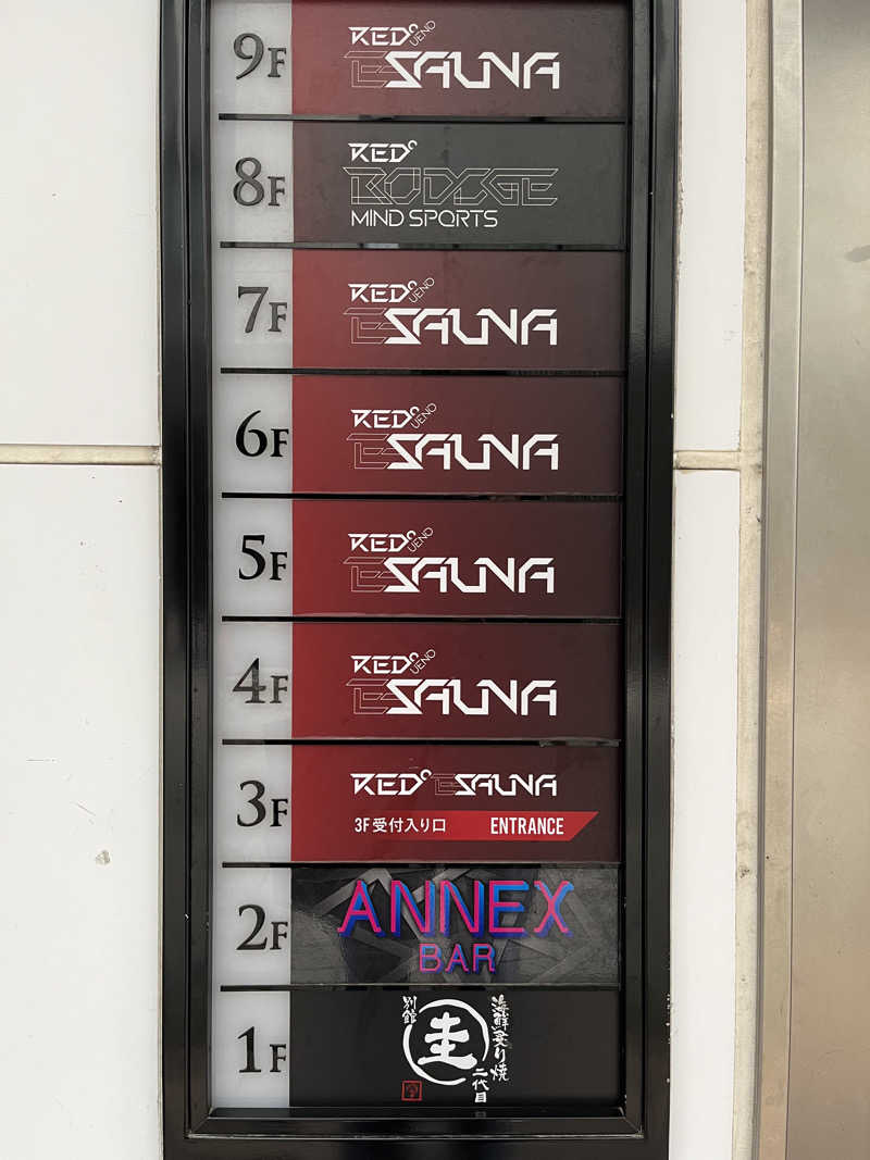 レモンハルマッキさんのRED° E-SAUNA UENOのサ活写真