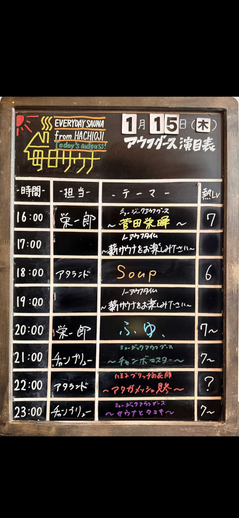 momo77kgさんの毎日サウナ 八王子店のサ活写真