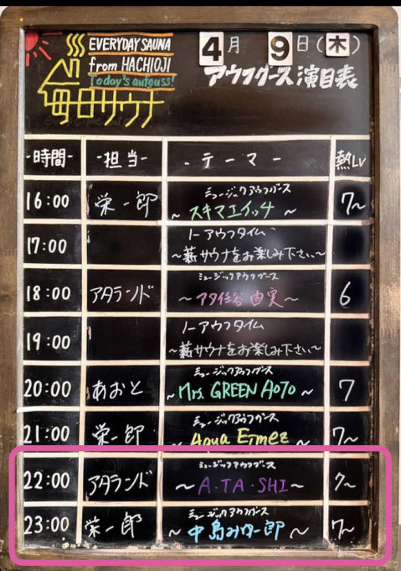 momo77kgさんの毎日サウナ 八王子店のサ活写真