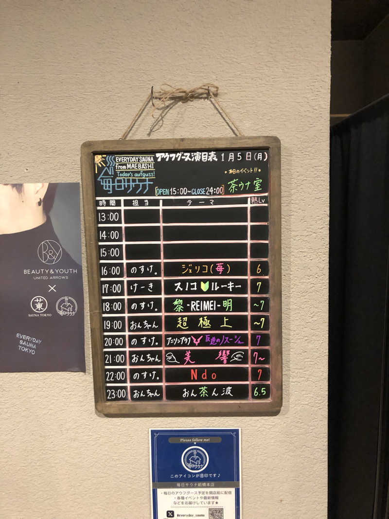 12番の人さんの毎日サウナ 前橋本店のサ活写真
