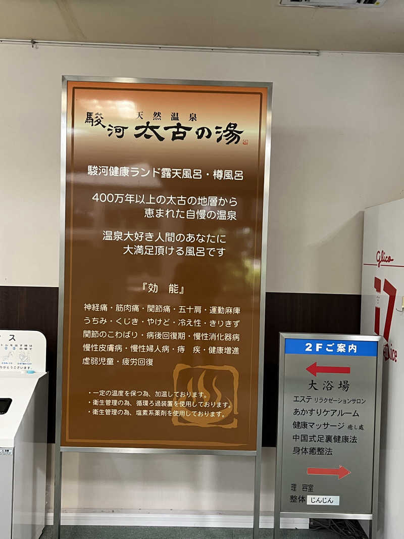 くいしん坊萬斎さんの駿河健康ランドのサ活写真