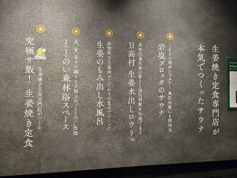 サウマネ😶‍🌫️整う管理職さんの生姜サウナ「金の亀」のサ活写真