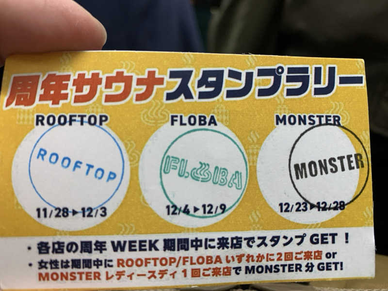 ゆみさんのMONSTER WORK & SAUNAのサ活写真