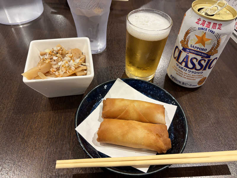 ハルビアセット（春巻き＋350ml缶）＋おつまみメンマ
