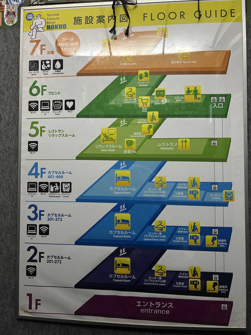 メイケイエールさんのサウナ&カプセルホテル 北欧のサ活写真